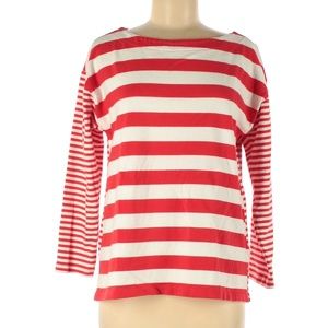 Banana Republic Pink Stripes Long Sleeve Blouse Size M